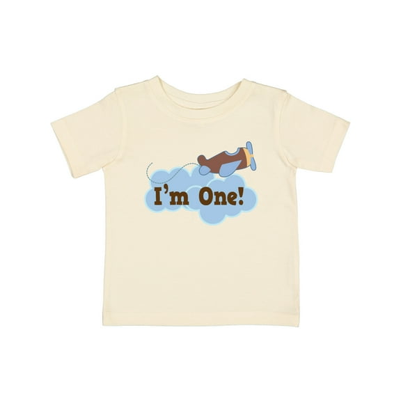 Inktastic 1st Birthday Airplane I'm One Boys Baby T-Shirt