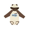 thumbnail image 1 of Inktastic 1st Birthday Airplane I'm One Boys Long Sleeve Baby Bodysuit, 1 of 5
