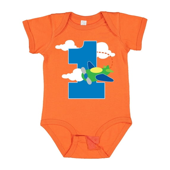 Inktastic 1st Birthday Airplane Pilot 1 Year Boys Boys Baby Bodysuit