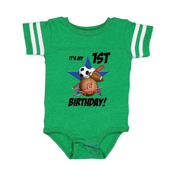 Inktastic 1st Birthday All Stars Boys Baby Bodysuit