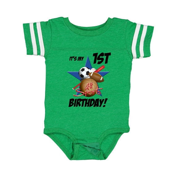 Inktastic 1st Birthday All Stars Boys Baby Bodysuit