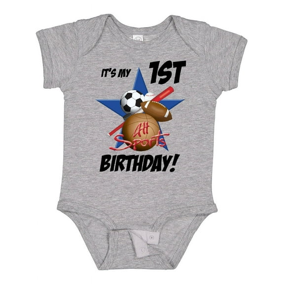 Inktastic 1st Birthday All Stars Boys Baby Bodysuit