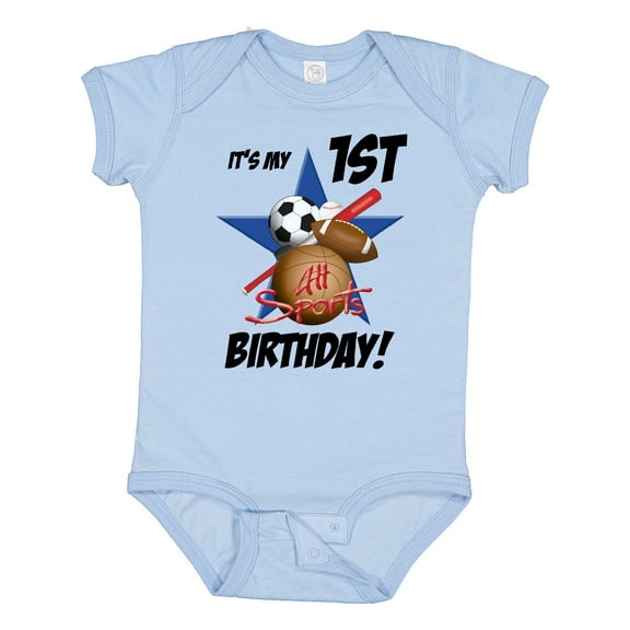 Inktastic 1st Birthday All Stars Boys Baby Bodysuit
