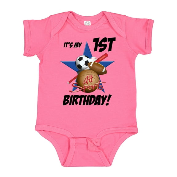Inktastic 1st Birthday All Stars Boys Baby Bodysuit