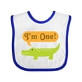 thumbnail image 1 of Inktastic 1st Birthday Alligator Jungle Boys or Girls Baby Bib, 1 of 4