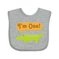 thumbnail image 1 of Inktastic 1st Birthday Alligator Jungle Boys or Girls Baby Bib, 1 of 4