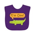 thumbnail image 1 of Inktastic 1st Birthday Alligator Jungle Boys or Girls Baby Bib, 1 of 4