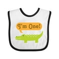 thumbnail image 1 of Inktastic 1st Birthday Alligator Jungle Boys or Girls Baby Bib, 1 of 4