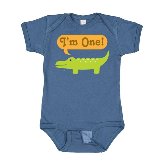 Inktastic 1st Birthday Alligator Jungle Boys or Girls Baby Bodysuit