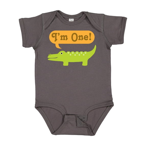 Inktastic 1st Birthday Alligator Jungle Boys or Girls Baby Bodysuit