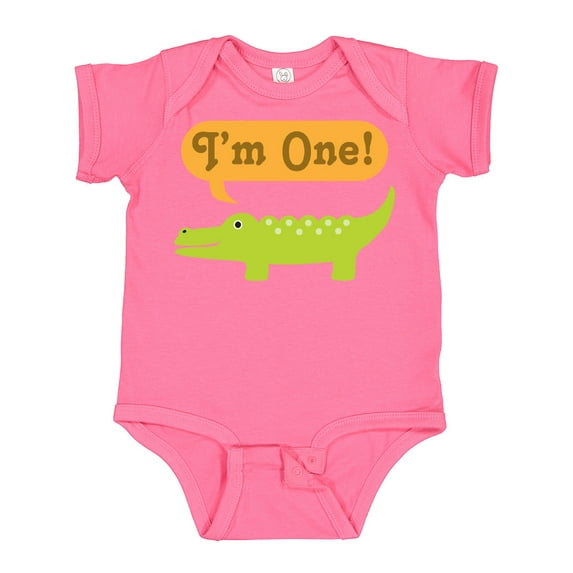 Inktastic 1st Birthday Alligator Jungle Boys or Girls Baby Bodysuit