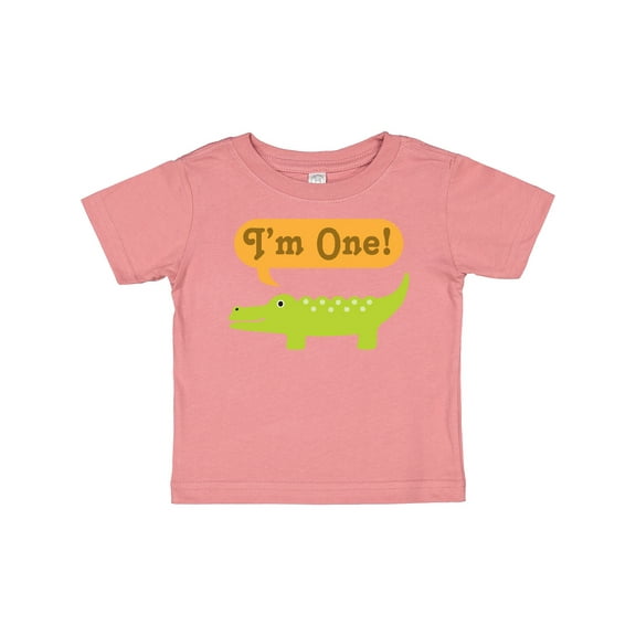 Inktastic 1st Birthday Alligator Jungle Boys or Girls Baby T-Shirt