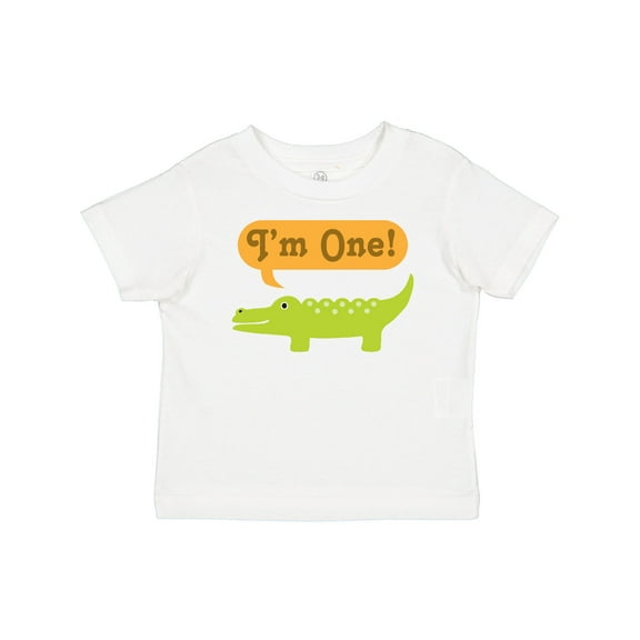 Inktastic 1st Birthday Alligator Jungle Boys or Girls Baby T-Shirt