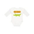 thumbnail image 1 of Inktastic 1st Birthday Alligator Jungle Boys or Girls Long Sleeve Baby Bodysuit, 1 of 5