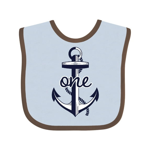Inktastic 1st Birthday Anchor Boys or Girls Baby Bib
