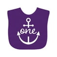 thumbnail image 1 of Inktastic 1st Birthday Anchor Nautical Boys or Girls Baby Bib, 1 of 4