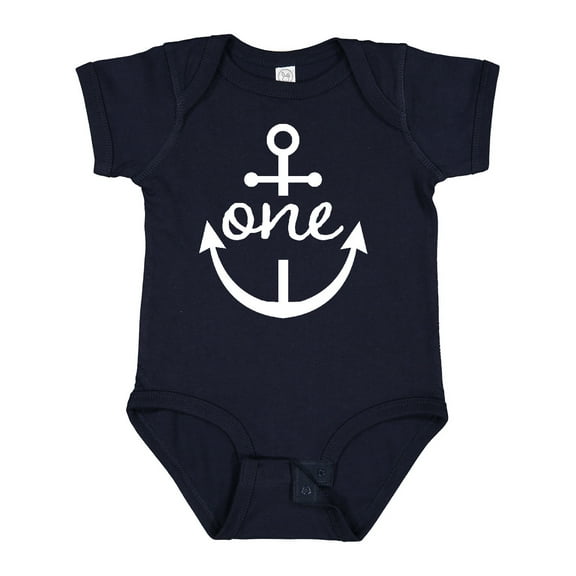 Inktastic 1st Birthday Anchor Nautical Boys or Girls Baby Bodysuit