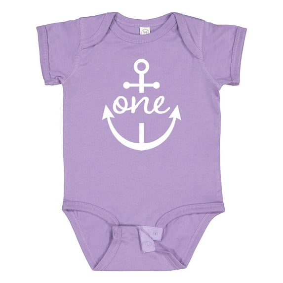 Inktastic 1st Birthday Anchor Nautical Boys or Girls Baby Bodysuit