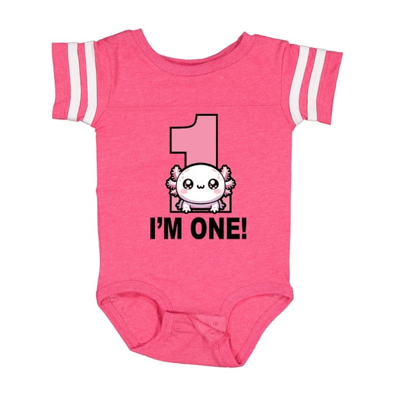 Inktastic 1st Birthday Axolotl One Year Old Girl Girls Baby Bodysuit