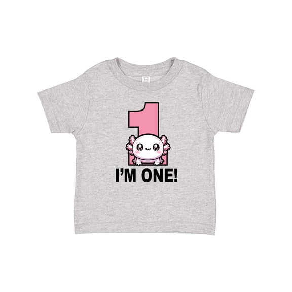 Inktastic 1st Birthday Axolotl One Year Old Girl Girls Baby T-Shirt