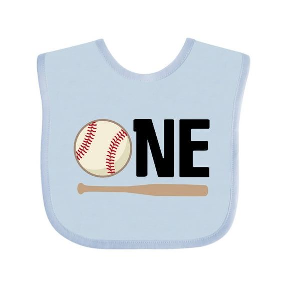 Inktastic 1st Birthday Baseball Boys First Boys or Girls Baby Bib