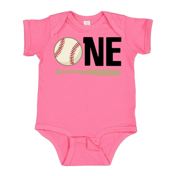 Inktastic 1st Birthday Baseball Boys First Boys or Girls Baby Bodysuit