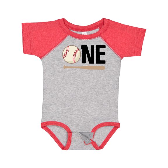 Inktastic 1st Birthday Baseball Boys First Boys or Girls Baby Bodysuit