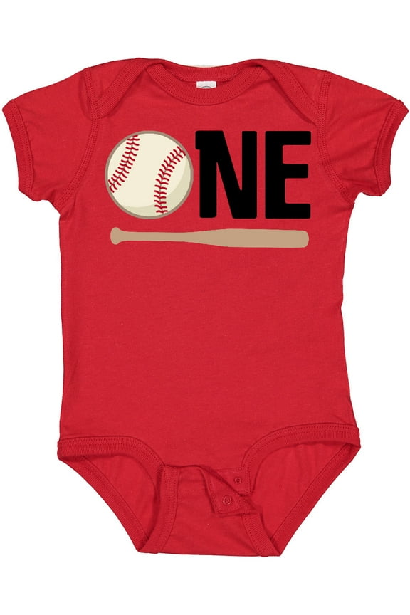 1st Birthday Baseball Boys First Boys or Girls Baby Bodysuit