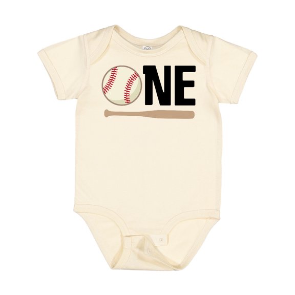 Inktastic 1st Birthday Baseball Boys First Boys or Girls Baby Bodysuit