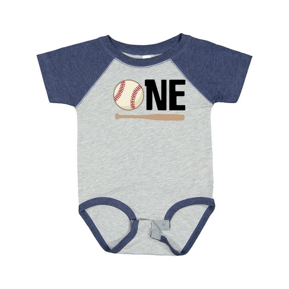 Inktastic 1st Birthday Baseball Boys First Boys or Girls Baby Bodysuit