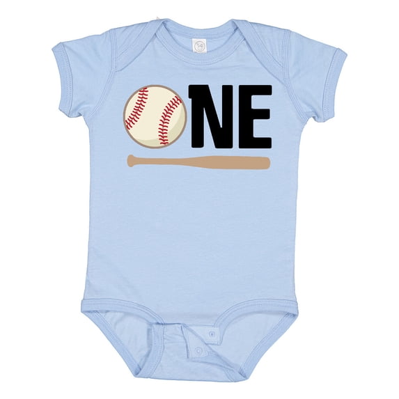 Inktastic 1st Birthday Baseball Boys First Boys or Girls Baby Bodysuit