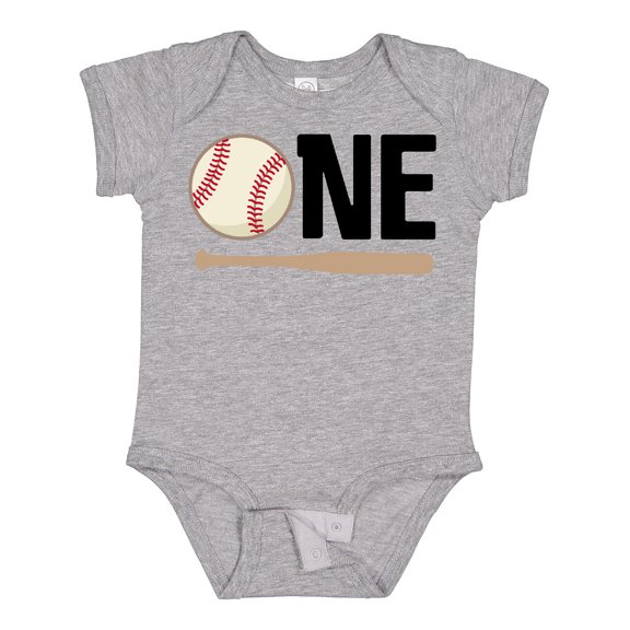 Inktastic 1st Birthday Baseball Boys First Boys or Girls Baby Bodysuit