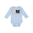 thumbnail image 1 of Inktastic 1st Birthday Baseball Boys First Boys or Girls Long Sleeve Baby Bodysuit, 1 of 5