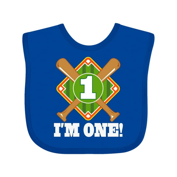 Inktastic 1st Birthday Baseball Party Boys Boys Baby Bib