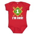 thumbnail image 1 of Inktastic 1st Birthday Baseball Party Boys Boys Baby Bodysuit, 1 of 5
