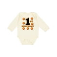 thumbnail image 1 of Inktastic 1st Birthday Basketball Boys or Girls Long Sleeve Baby Bodysuit, 1 of 5