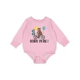 thumbnail image 1 of Inktastic 1st Birthday Bear on Bicycle 1 Year Old Baby Fleece Bodysuit, 1 of 4