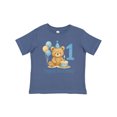thumbnail image 1 of Inktastic 1st Birthday Bear with Cake and Balloons Boys or Girls Baby T-Shirt, 1 of 5