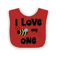 thumbnail image 1 of Inktastic 1st Birthday Bee Boys or Girls Baby Bib, 1 of 4