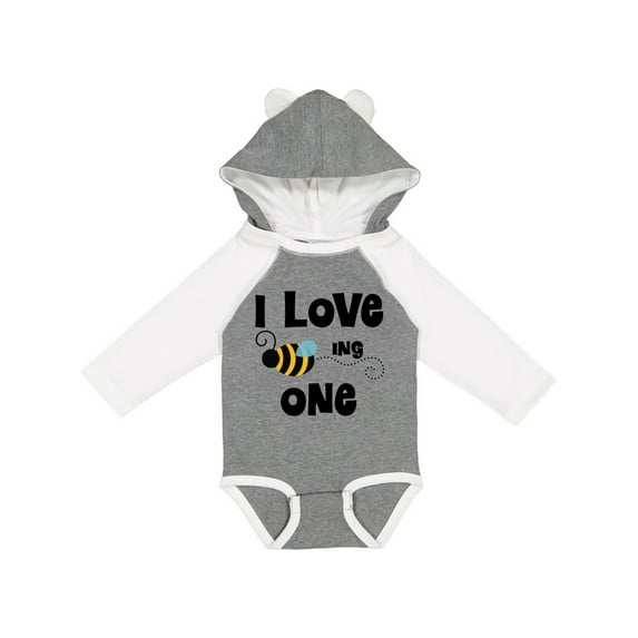 Inktastic 1st Birthday Bee Boys or Girls Long Sleeve Baby Bodysuit