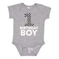 thumbnail image 1 of Inktastic 1st Birthday Boy Checkered Number Boys Baby Bodysuit, 1 of 5