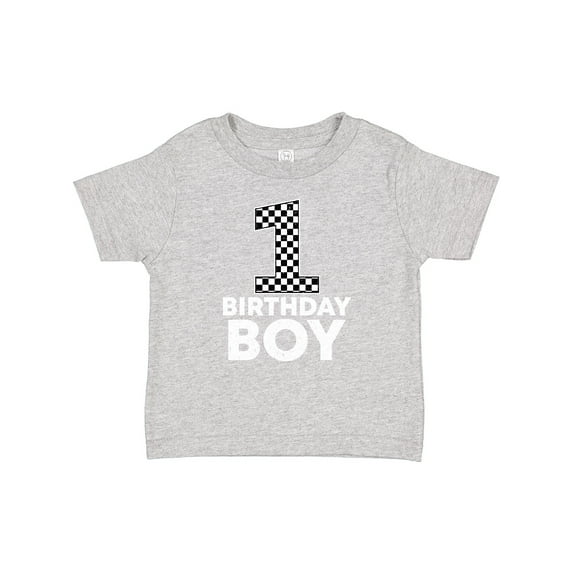 Inktastic 1st Birthday Boy Checkered Number Boys Baby T-Shirt