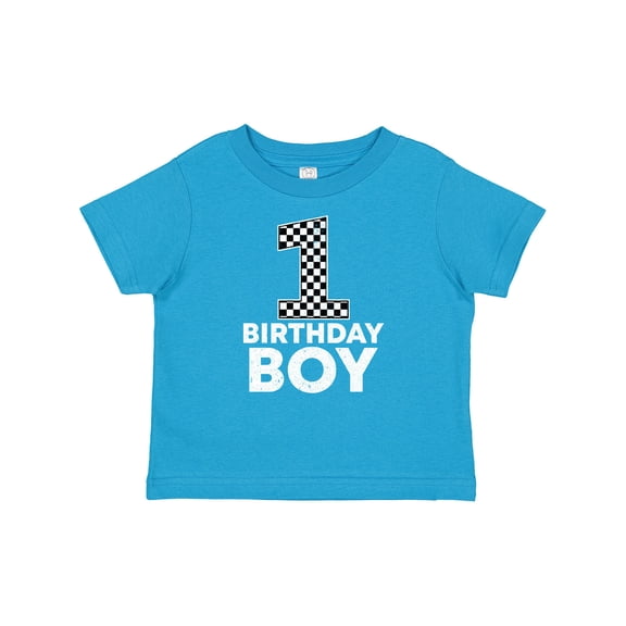 Inktastic 1st Birthday Boy Checkered Number Boys Baby T-Shirt