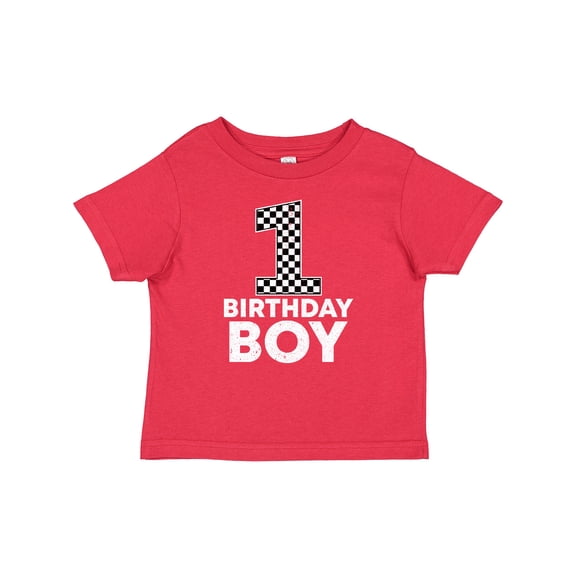 Inktastic 1st Birthday Boy Checkered Number Boys Baby T-Shirt