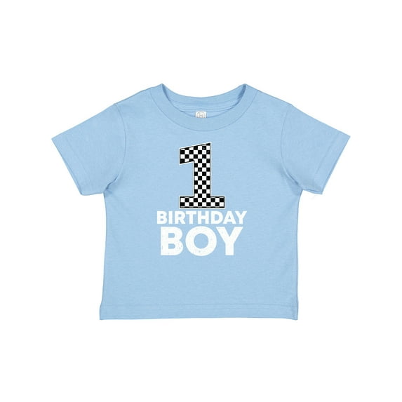 Inktastic 1st Birthday Boy Checkered Number Boys Baby T-Shirt