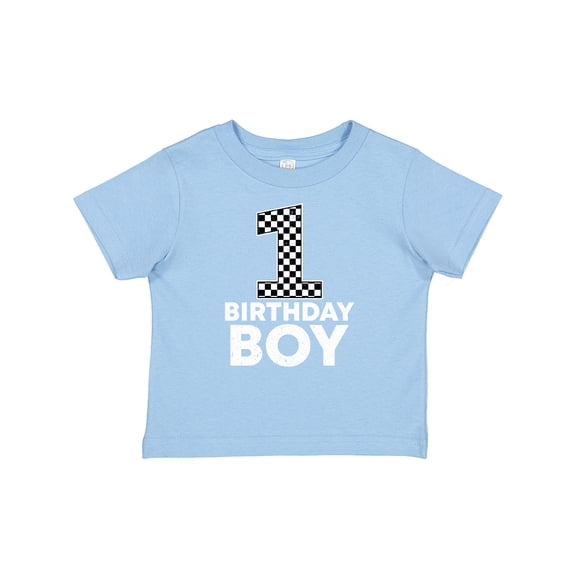 Inktastic 1st Birthday Boy Checkered Number Boys Baby T-Shirt