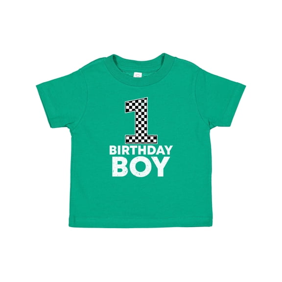 Inktastic 1st Birthday Boy Checkered Number Boys Baby T-Shirt