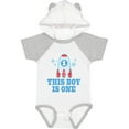 thumbnail image 1 of Inktastic 1st Birthday Boy Rocket Ship Boys Baby Bodysuit, 1 of 5