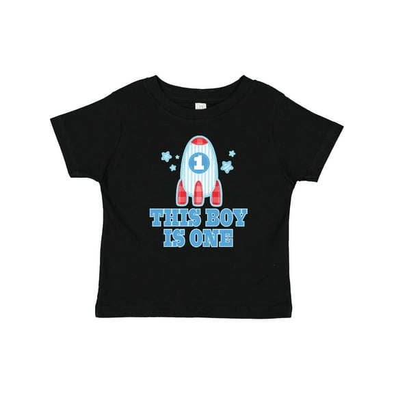 Inktastic 1st Birthday Boy Rocket Ship Boys Baby T-Shirt