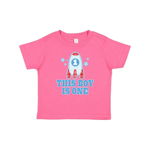 Inktastic 1st Birthday Boy Rocket Ship Boys Baby T-Shirt